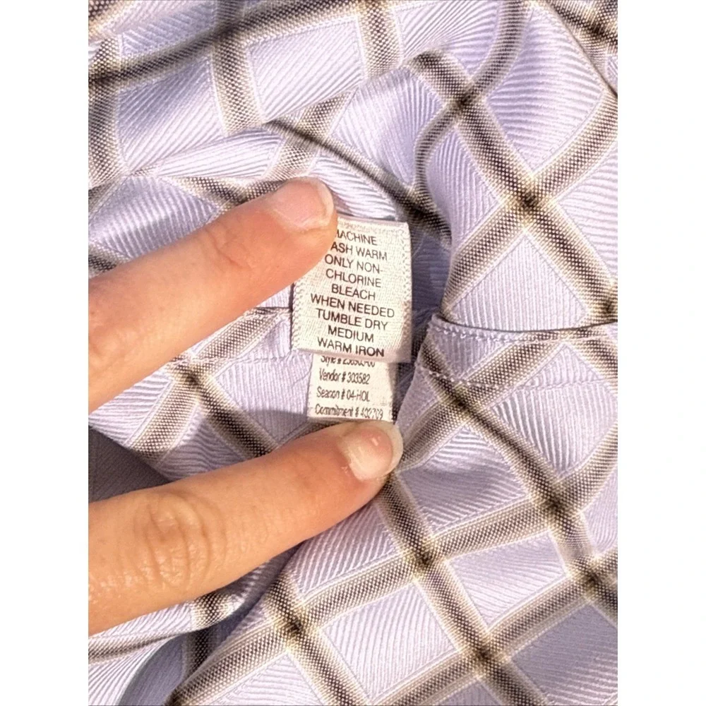 Banana Republic Dress Shirt Mens Size 17.5 Diamond‎ Formal Wedding Dressy